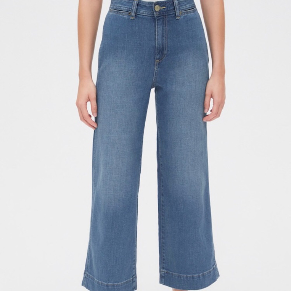 ⚡️✨ Gap Plus Size high-waisted Wide-Leg Crop ⚡️🌟